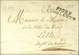 P.102.P. / COBLENTZ (42 X 10) Sur Lettre Avec Texte Daté Le 31 Octobre 1809 Pour Lille. - TB / SUP. - 1792-1815: Conquered Departments