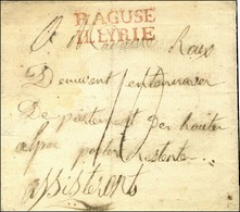 RAGUSE / ILLYRIE Rouge Sur Lettre Sans Texte. - SUP. - R. - 1792-1815: Veroverde Departementen