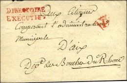 DIRECTOIRE / EXECUTIF Rouge (S N° 876A) Sur Lettre En Franchise Avec Texte Daté De Paris An 5. - TB / SUP. - Burgerlijke Brieven Zonder Portkosten