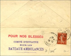 Fragment Avec Griffe COMITE D'INTIATIVE / POUR LES / BATEAUX-AMBULANTS. 1914. - TB. - Guerre De 1914-18