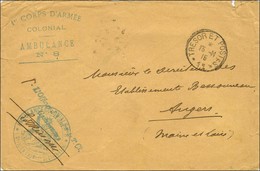 Cachet 1er CORPS D'ARMEE / COLONIAL / AMBULANCE / N° 8 Sur Lettre. 1915. - TB. - Oorlog 1914-18