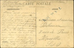 CP Avec Oblitération Exceptionnelle R.CS1 N°PL Bleue. - TB. - Oorlog 1914-18