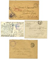 Lot De 3 Lettres Et 1 CP Cachets HAUTE SILESIE Et SIBERIE. - TB. - Guerre De 1914-18