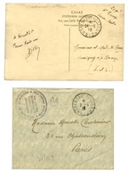 1 Lettre Et 1 CP Obl TP 602. - TB. - Guerre De 1914-18