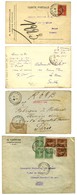 Lot De 3 Lettres Et 1 CP Cachets TP 506. - TB. - Oorlog 1914-18