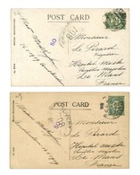 Lot De 2 CP En Provenance Des Pays Bas Avec Marques De Contrôle Postal (Boulogne 708). - TB. - Guerre De 1914-18
