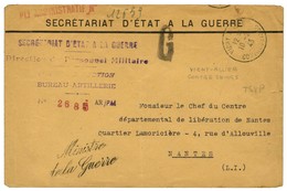 Lettre Avec Griffe Ministre De La Guerre Datée De Vichy. 1943. - TB. - Andere & Zonder Classificatie