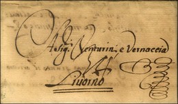 Lettre Avec Texte Daté De Rome Le 4 Décembre 1688 Pour Livourne Acheminée Par La Poste Consulaire. - TB / SUP. - Andere & Zonder Classificatie