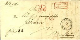 Lettre Avec Texte Daté De Bade (bel En-tête Illustré). Au Recto, Marque Postale D'entrée Encadrée Rouge BADE PAR / STRAS - Other & Unclassified