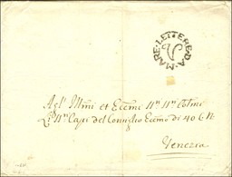 Lettre Avec Texte Daté De Corfou Pour Venise. Au Recto, Marque Postale D'arrivée Maritime LETTERE DA MARE / V. Au Verso, - Other & Unclassified