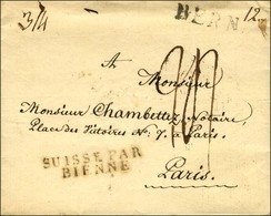 BERN Sur Lettre Sans Texte Pour Paris. Au Recto, Marque Postale D'entrée SUISSE PAR / BIENNE. Au Verso, Càd D'arrivée. 1 - Other & Unclassified