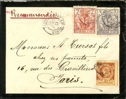 Càd PORT AU PRINCE / HAITI / N° 12 + 29 + 31 Sur Lettre Recommandée Pour Paris. Au Verso, Cachet Commercial Des Gonaives - Autres & Non Classés