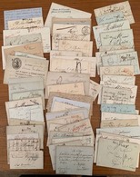 Lot De 159 Lettres : Marques Postales Du 18e, MP à N°, Càd, PC Et GC. Très Belle Qualité Générale Et Bel Ensemble. - TB. - Verzamelingen