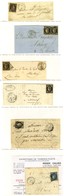 Lot De 6 Lettres Affranchies Dont Grille / N° 4 Avec Càd Du 1 Juillet 1850. - B / TB. - Collections