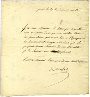 BONAPARTE Louis (1778-1846), Comte De St Leu, Roi De Hollande, Frère De Napoléon. - Other & Unclassified