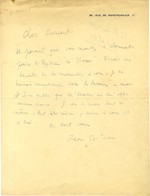 COCTEAU Jean (1889-1963), écrivain, Peintre Et Cinéaste, De L'Académie Française. - Autres & Non Classés