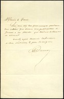 DUMAS Alexandre Père (1802-1870), écrivain Et Homme De Théâtre. - Autres & Non Classés