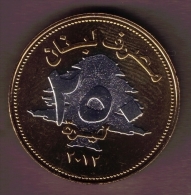 LIBAN LEBANON 250 LIVRES 2012 Lucky Coin KM# 36a - Libanon