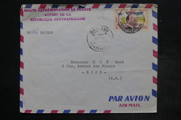 CENTRAFRICAINE - Enveloppe De Bangui ( Haute Représentation De France) Pour Nice En 1961 - L 26451 - Centrafricaine (République)