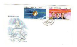 FDC Cuba Historia Del Cosmos 1972. - Zuid-Amerika