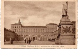 Torino - Palazzo Reale E Monumento A Esercito Sardo - Fp - Palazzo Reale