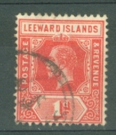 Leeward Is.: 1912/22   KGV   SG48    1d  Red   Used - Leeward  Islands