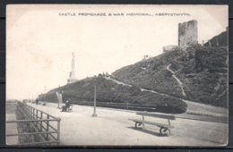 GB, Pays De Galles, Aberystwyth, Castle Promenade Et War Memorial - Cardiganshire