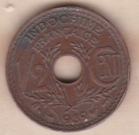 Indochine Française. 1/2 Cent 1939. Bronze - Indochine