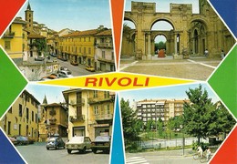 3102 "RIVOLI -4 VEDUTE " AUTO ANNI'60/70 CARTOLINA POST. ORIG. NON SPEDITA - Rivoli