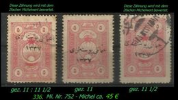 EARLY OTTOMAN SPECIALIZED FOR SPECIALIST, SEE...Mi. Nr. 752 - Mayo 111  - 2 Zähnungen - 1920-21 Anatolie