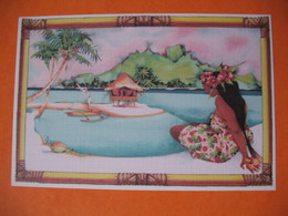 Polynésie Française - Artistes Peintures En Polynésie  Titi Bécaud " Vahine "  à Voir - Polynésie Française