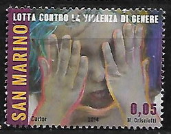 SAN MARINO 2014A GAINST DOMESTIC VIOLENCE - Usati