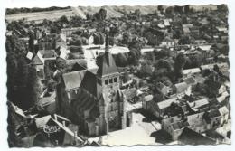 CPSM MUSSY SUR SEINE, VUE AERIENNE SUR L'EGLISE, Format 9 Cm Sur 14 Cm Environ, AUBE 10 - Mussy-sur-Seine