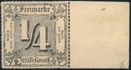 1862, 1/4 Sgr. Schwarz Vom Rechten Rand Postfrisch (Mi-Nr. 26), Luxus - Nuevos