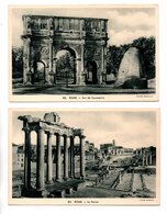 ITALIE . ROME . ROMA . " LE FORUM " & " ARC DE CONSTANTIN " . 2 CPSM - Réf. N°21460 - - Collections & Lots