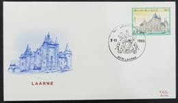 1985 FDC, Castles, Laarne, Belgium, Belgique, België - 1981-1990