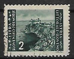 OCCUPAZIONE JUGOSLAVIA ISTRIA E LITORALE SLOVENO 1946 TIRATURA DI LUBIANA SASS. 45 USATO VF - Yugoslavian Occ.: Slovenian Shore