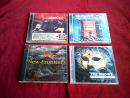 COLLECTION DE 4 CD ALBUM DE VARIOUS ARTISTES ° NEW FRONTIERS + THE SHOWS +AMOUR FOOT + LE GLOBO - Compilaties