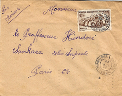 1952- Rnveloppe  Pour Paris Cad " POSTE RURALE DIMBOKRO / COTR D'IVOIRE  " - Lettres & Documents