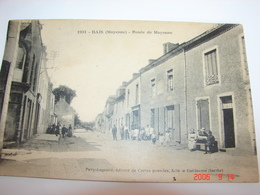 C.P.A. - Bais (53) - Route De Mayenne - Café - 1938 - SUP (BB26) - Bais