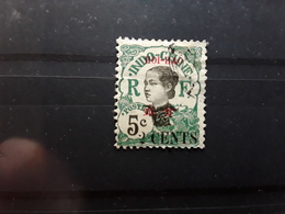 HOI HAO 1919, Yvert No 69 , Surchargé 2 Cents Sur  5 C Vert Obl  TB - Used Stamps