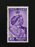 Malaya 1948 Perak Royal Silver Wedding 10c MLH SG#122 Q178 - Perak