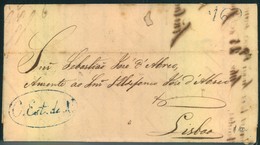 1838, Folded Letter From BAHIA Dated " 30 Augusto 1838" To Lssabon With Boxed Arrival "17 LISBOA 10" On Reverse - Préphilatélie