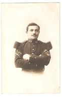 Carte Photo Militaria Portrait De Soldat - 69ème Régiment - Uniforme - Weltkrieg 1914-18