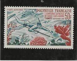POLYNESIE FRANCAISE - POSTE AERIENNE N° 14 NEUF CHARNIERE - ANNEE 1965 - COTE : 106 € - Neufs