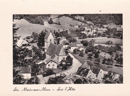 Cpsm 10x15 . STE MARIE AUX MINES (68) Eglise St Pierre S/l' Hâte (Vue Aérienne ) - Sainte-Marie-aux-Mines