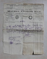 Ferblanterie . Chaudronnerie . Plomberie . Zinguerie . Maurice Pigeon . Saint Hilaire Du Harcouet . Année 1935 - Seals Of Generality