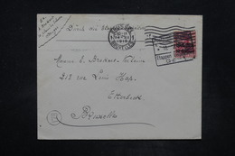 BELGIQUE - Cachet D'Etapes Sur Enveloppe Pour Bruxelles En 1915 - L 26696 - OC26/37 Staging Zone