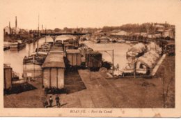 Cpa Roanne, Port Du Canal - Roanne