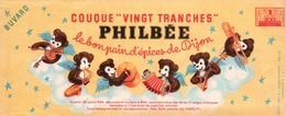 Ancien BUVARD Illustré PHILBEE Pain D'épices De DIJON - Honigkuchen-Lebkuchen